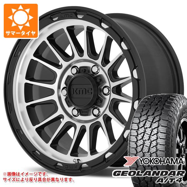 【タイヤ交換対象】2026年製 サマータイヤ 265/70R17 121/118S ヨコハマ ジオランダー A/T4 G018 アウトラインホワイトレター KMC KM542 インパクト 8.0-17 タイヤホイール4本セット|タイヤ1番