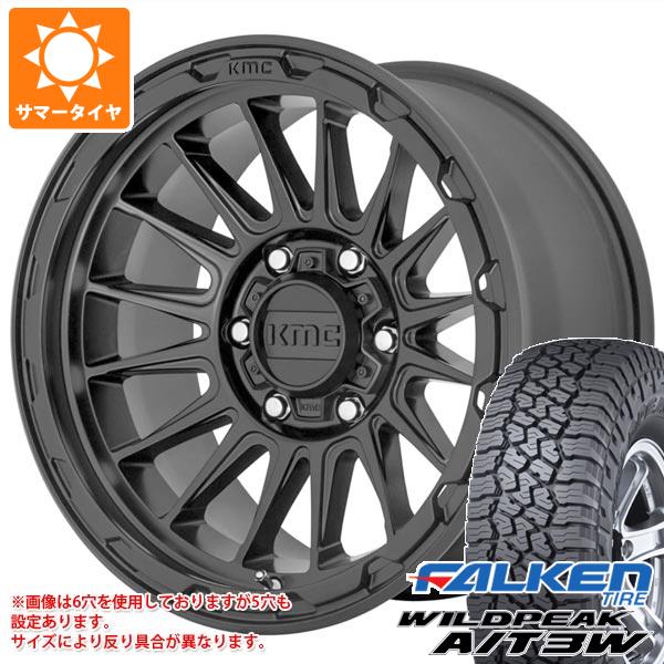 【タイヤ交換対象】5本セット FJクルーザー 10系用 サマータイヤ ファルケン ワイルドピーク A/T3W LT285/70R17 116Q KMC KM542 インパクト 8.0-17 タイヤホイール5本セット|タイヤ1番