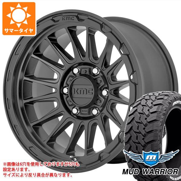 【タイヤ交換対象】5本セット FJクルーザー 10系用 サマータイヤ モンスタ マッドウォーリアー LT265/70R17 121/118Q ホワイトレター KMC KM542 インパクト 8.0-17 タイヤホイール5本セット|タイヤ1番