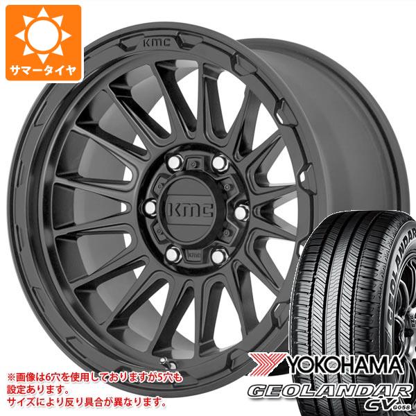 【タイヤ交換対象】2026年製 サマータイヤ 225/70R16 103H ヨコハマ ジオランダー CV G058 KMC KM542 インパクト 7.0-16 タイヤホイール4本セット
