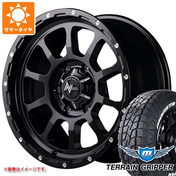 【タイヤ交換対象】ランドクルーザー プラド 150系用 サマータイヤ モンスタ テレーングリッパー 265/65R17 116T XL ホワイトレター ナイトロパワー M10 パーシング 8.0-17 タイヤホイール4本セット|タイヤ1番