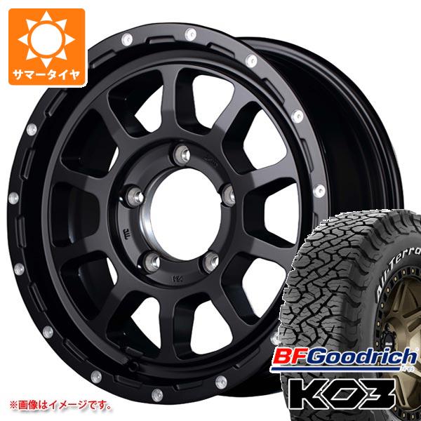【タイヤ交換対象】ジムニーシエラ JB74W用 サマータイヤ BFグッドリッチ オールテレーンT/A KO3 LT215/70R16 100/97S ホワイトレター ナイトロパワー M10 パーシング 6.0-16 タイヤホイール4本セット
