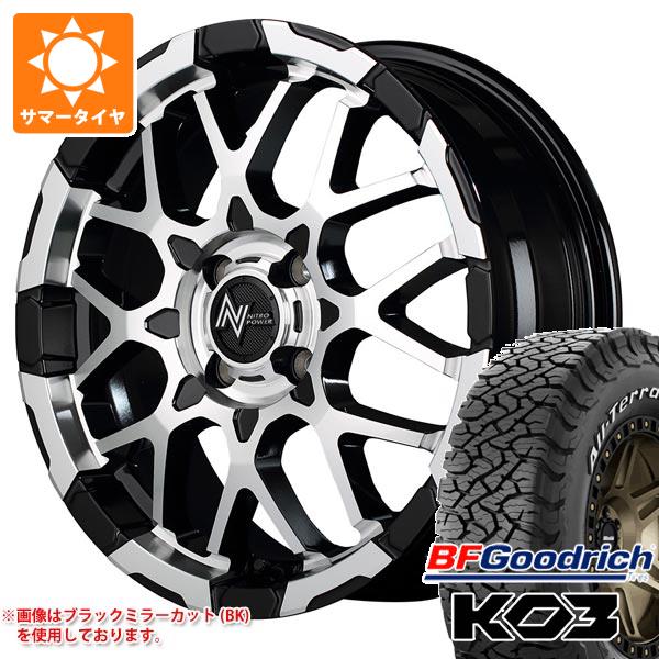 【タイヤ交換対象】ライズ用 サマータイヤ BFグッドリッチ オールテレーンT/A KO3 LT215/65R16 103/100S ブラックレター ナイトロパワー M28 バレット 6.0-16 タイヤホイール4本セット|タイヤ1番