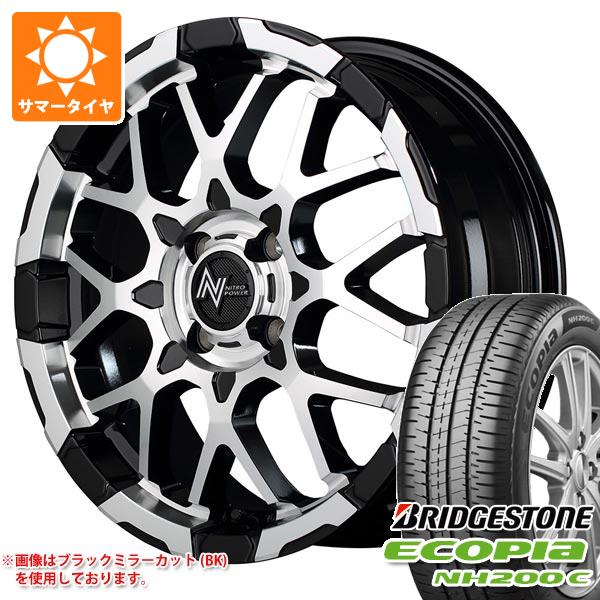 【タイヤ交換対象】2026年製 サマータイヤ 185/55R16 83V ブリヂストン エコピア NH200C ナイトロパワー M28 バレット 6.0-16 タイヤホイール4本セット|タイヤ1番