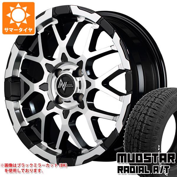 【タイヤ交換対象】ライズ用 サマータイヤ マッドスター ラジアル A/T 215/65R16C 109/107L ホワイトレター ナイトロパワー M28 バレット 6.0-16 タイヤホイール4本セット