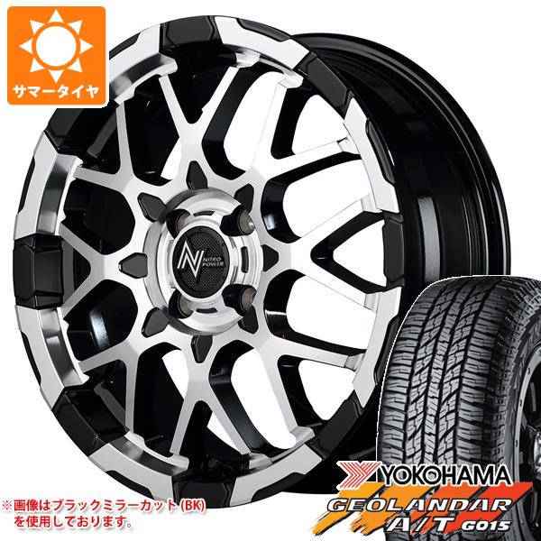 【タイヤ交換対象】2026年製 サマータイヤ 165/60R15 77H ヨコハマ ジオランダー A/T G015 ブラックレター ナイトロパワー M28 バレット 5.0-15 タイヤホイール4本セット|タイヤ1番