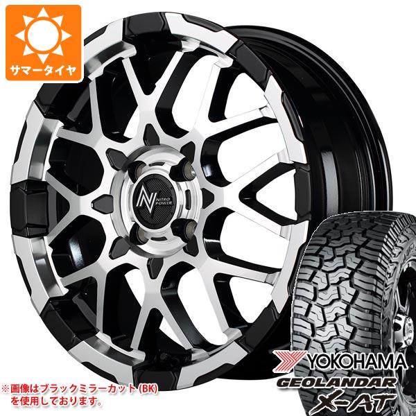 【タイヤ交換対象】ライズ用 2026年製 サマータイヤ ヨコハマ ジオランダー X-AT G016 LT215/70R16 100/97Q ブラックレター ナイトロパワー M28 バレット 6.0-16 タイヤホイール4本セット