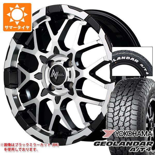 【タイヤ交換対象】トヨタ ライズ用 2026年製 サマータイヤ ヨコハマ ジオランダー A/T4 G018 215/65R16C 109/107S ホワイトレター ナイトロパワー M28 バレット 6.0-16 タイヤホイール4本セット