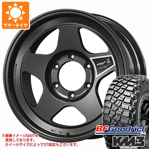 【タイヤ交換対象】サマータイヤ 255/70R16 120/117Q BFグッドリッチ マッドテレーンT/A KM3 ブラッドレー フォージド タクミ 8.0-16 タイヤホイール4本セット