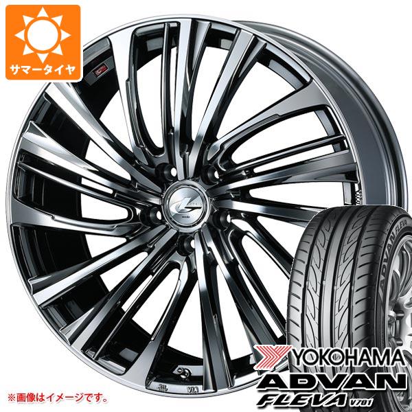 【タイヤ交換対象】サマータイヤ 215/40R17 87W XL ヨコハマ アドバン フレバ V701 レオニス FS 6.5-17 タイヤホイール4本セット