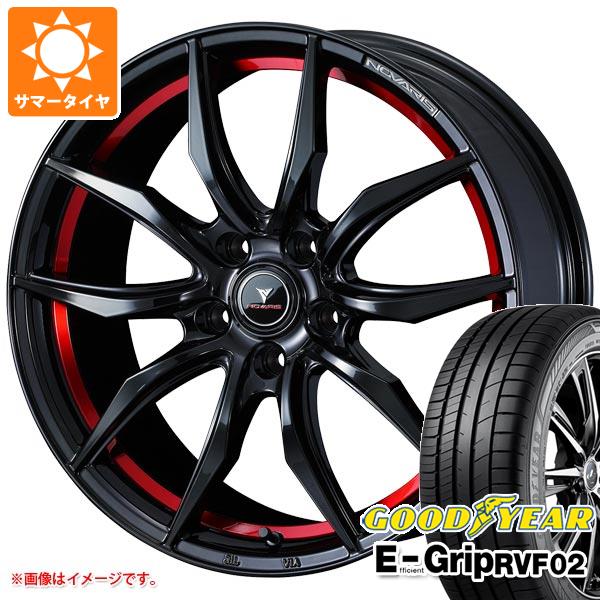 【タイヤ交換対象】サマータイヤ 185/55R16 83V グッドイヤー エフィシエントグリップ RVF02 ノヴァリス ローグ VF 6.0-16 タイヤホイール4本セット