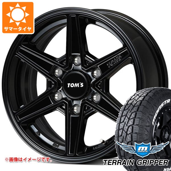 【タイヤ交換対象】トヨタ ハイエース 200系用 2026年製 サマータイヤ モンスタ テレーングリッパー 215/70R16 107/105Q LT ホワイトレター トムス TWC01 6.5-16 タイヤホイール4本セット｜タイヤ１番