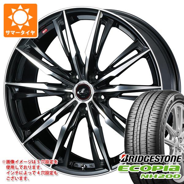 【タイヤ交換対象】2026年製 サマータイヤ 195/65R15 91H ブリヂストン エコピア NH200 レオニス GX 6.0-15 タイヤホイール4本セット|タイヤ1番