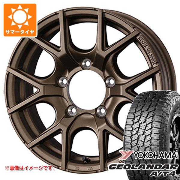 【タイヤ交換対象】スズキ ジムニーシエラ JB74W用 サマータイヤ ヨコハマ ジオランダー A/T4 G018 215/70R16 100H ブラックレター マッドヴァンス SD 6.0-16 タイヤホイール4本セット｜タイヤ１番 90,805円