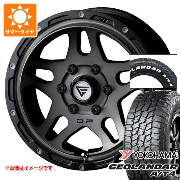 【タイヤ交換対象】トヨタ ハイエース 200系用 サマータイヤ ヨコハマ ジオランダー A/T4 G018 215/65R16C 109/107S ホワイトレター デルタフォース オーバーランダー 7.0-16 タイヤホイール4本セット