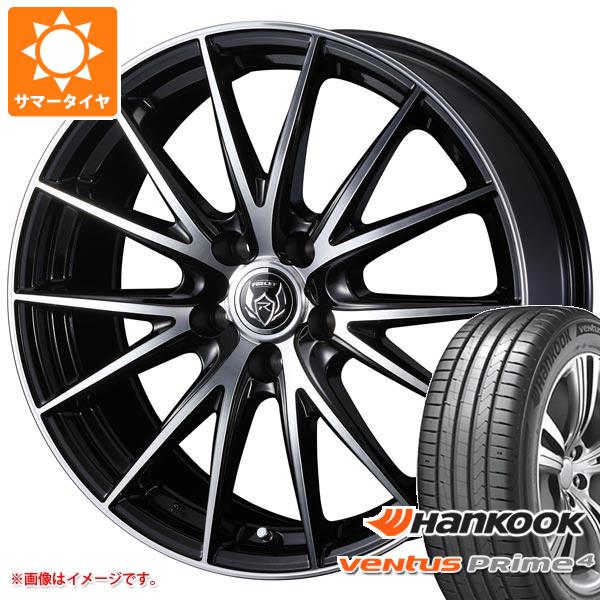 【タイヤ交換対象】サマータイヤ 225/55R17 101W XL ハンコック ベンタス プライム4 K135 ライツレー VS 7.0-17 タイヤホイール4本セット
