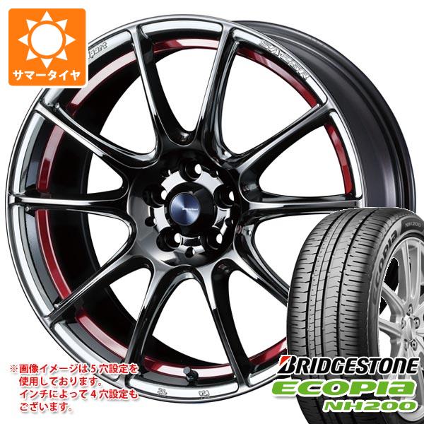 【タイヤ交換対象】サマータイヤ 215/45R18 93W XL ブリヂストン エコピア NH200 ウェッズスポーツ SA-25R 7.5-18 タイヤホイール4本セット|タイヤ1番