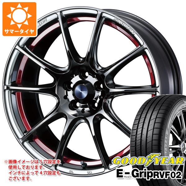 【タイヤ交換対象】サマータイヤ 215/45R18 93W XL グッドイヤー エフィシエントグリップ RVF02 ウェッズスポーツ SA-25R 7.5-18 タイヤホイール4本セット｜タイヤ１番 131,500円