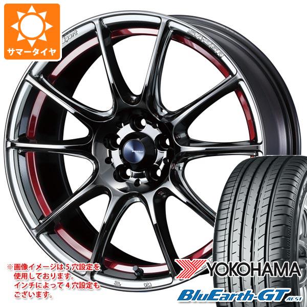 【タイヤ交換対象】サマータイヤ 245/50R18 100W ヨコハマ ブルーアースGT AE51 ウェッズスポーツ SA-25R 8.0-18 タイヤホイール4本セット|タイヤ1番