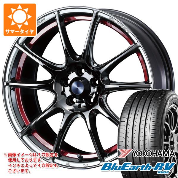 【タイヤ交換対象】サマータイヤ 225/45R18 95W XL ヨコハマ ブルーアースRV RV03 ウェッズスポーツ SA-25R 8.0-18 タイヤホイール4本セット｜タイヤ１番 134,100円