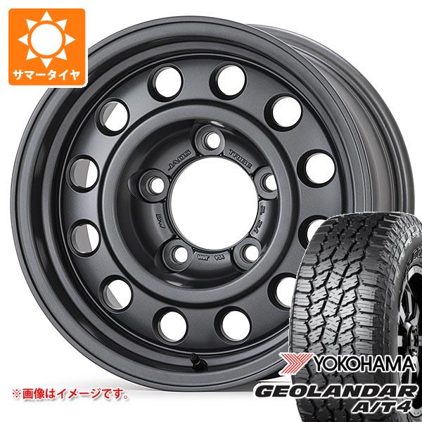 【タイヤ交換対象】トヨタ ランドクルーザー70 GRJ79K用 サマータイヤ ヨコハマ ジオランダー A/T4 G018 LT235/85R16 120/116S ブラックレター ジャオス トライブ 6.5-16 タイヤホイール4本セット