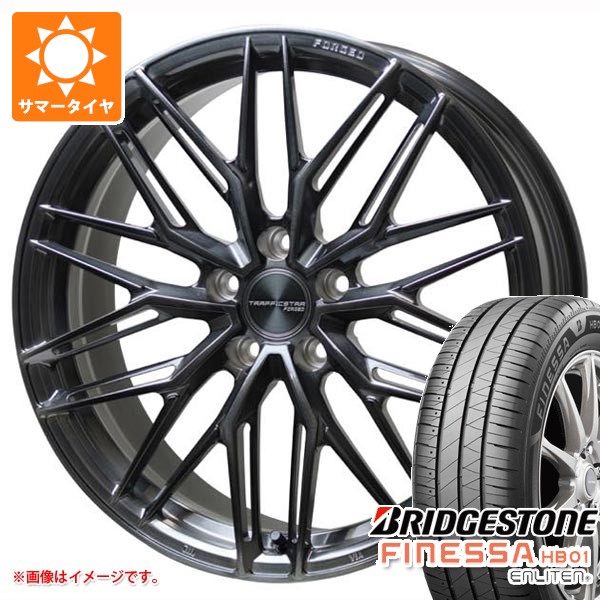 【タイヤ交換対象】サマータイヤ 245/45R19 102W XL ブリヂストン フィネッサ HB01 トラフィックスター フォージド TSF-03 8.0-19 タイヤホイール4本セット