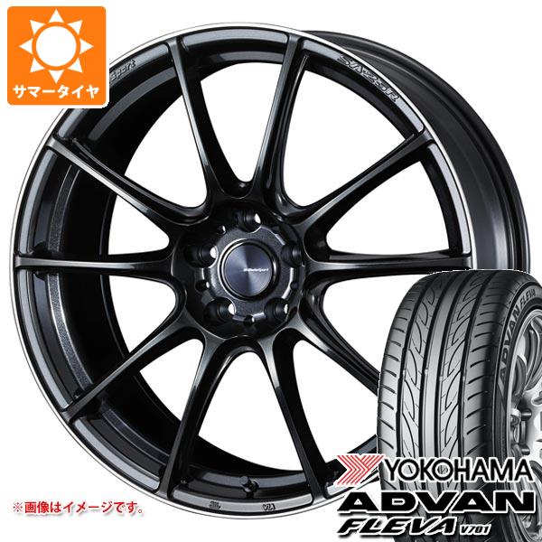 【タイヤ交換対象】サマータイヤ 265/30R19 93W XL ヨコハマ アドバン フレバ V701 ウェッズスポーツ SA-25R 9.5-19 タイヤホイール4本セット