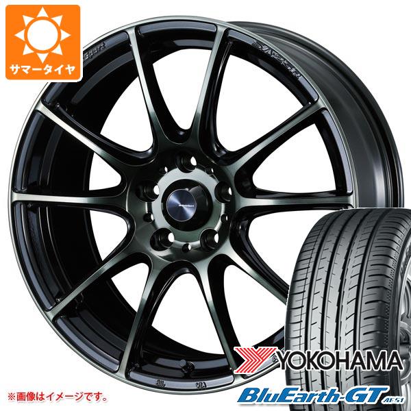 【タイヤ交換対象】サマータイヤ 185/55R15 82V ヨコハマ ブルーアースGT AE51 ウェッズスポーツ SA-25R 6.0-15 タイヤホイール4本セット