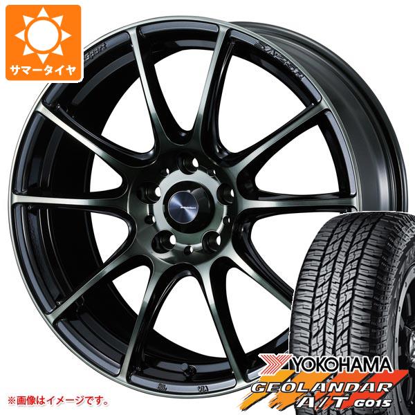 【タイヤ交換対象】2026年製 サマータイヤ 165/55R15 75H ヨコハマ ジオランダー A/T G015 ブラックレター ウェッズスポーツ SA-25R 5.0-15 タイヤホイール4本セット｜タイヤ１番 71,335円