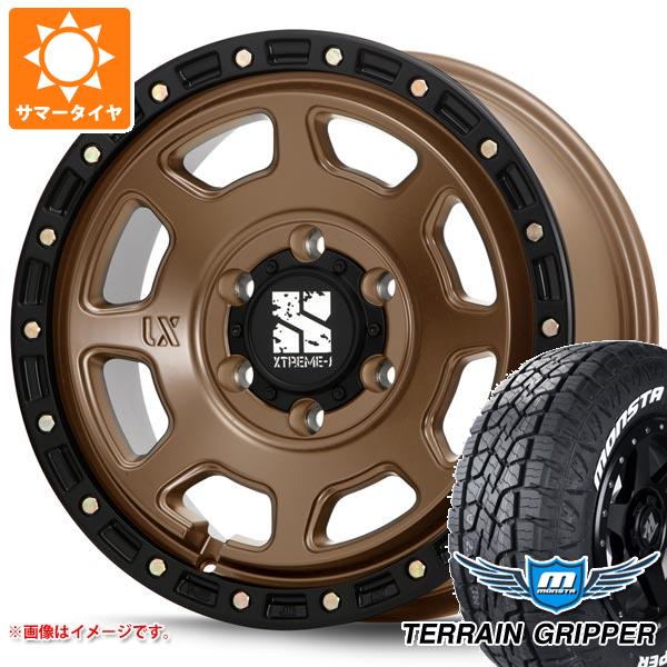 【タイヤ交換対象】トライトン LC2T用 サマータイヤ モンスタ テレーングリッパー 265/70R17 115T ホワイトレター MLJ エクストリームJ XJ07 8.0-17 タイヤホイール4本セット