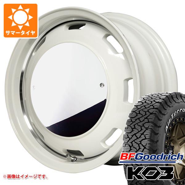 【タイヤ交換対象】ジムニー JB64W用 サマータイヤ BFグッドリッチ オールテレーンT/A KO3 LT225/75R16 115/112S ホワイトレター ガルシア シスコムーン 5.5-16 タイヤホイール4本セット|タイヤ1番