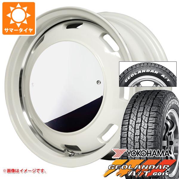 【タイヤ交換対象】スズキ ジムニーノマド JC74W用 2026年製 サマータイヤ ヨコハマ ジオランダー A/T G015 185/85R16 105/103N LT ホワイトレター ガルシア シスコムーン 6.0-16 タイヤホイール4本セット