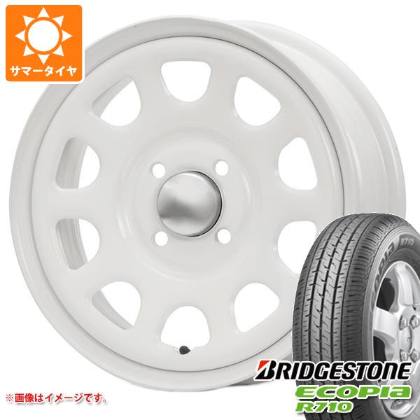 【タイヤ交換対象】ハスラー用 サマータイヤ ブリヂストン エコピア R710 165/80R14 91/90N (165R14 6PR相当) MLJ デイトナ SS 5.0-14 タイヤホイール4本セット|タイヤ1番