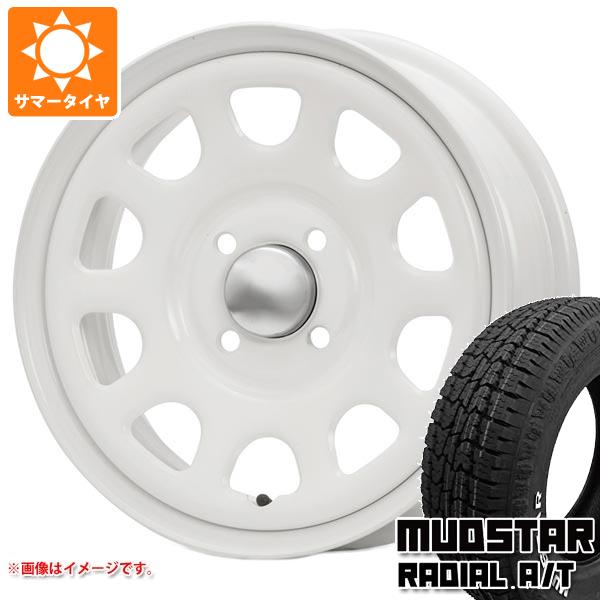 【タイヤ交換対象】ハスラー用 サマータイヤ マッドスター ラジアル A/T 165/65R14 79S ホワイトレター MLJ デイトナ SS 5.0-14 タイヤホイール4本セット