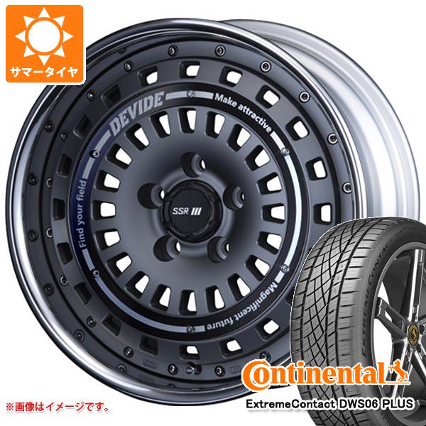 【タイヤ交換対象】サマータイヤ 215/50R17 95W XL コンチネンタル エクストリームコンタクト DWS06 プラス SSR ディバイド クロスバッハ 7.0-17 タイヤホイール4本セット