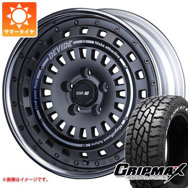 【タイヤ交換対象】ライズ用 サマータイヤ グリップマックス マッドレイジ R/T MAX LT215/70R16 100/97R ホワイトレター SSR ディバイド クロスバッハ 6.5-16 タイヤホイール4本セット
