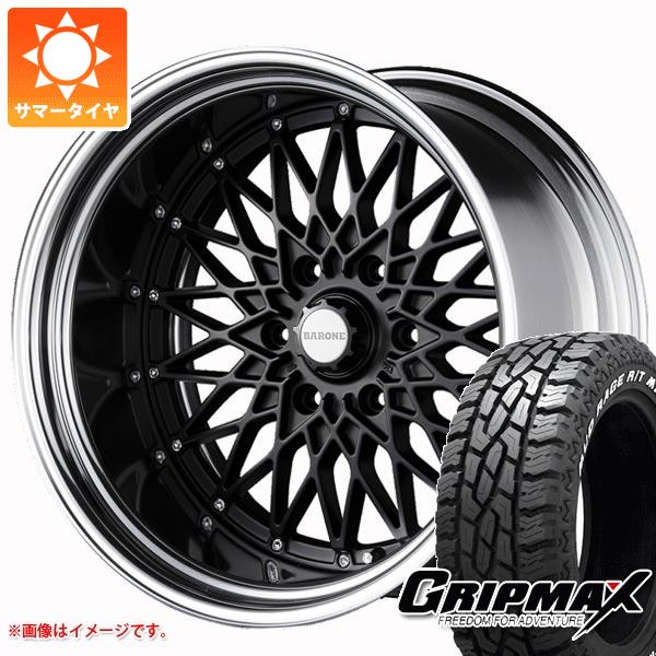 【タイヤ交換対象】ハイエース 200系用 サマータイヤ グリップマックス マッドレイジ R/T MAX LT215/70R16 100/97R ホワイトレター ファブレス ヴァローネ RM-6 6.5-16 タイヤホイール4本セット