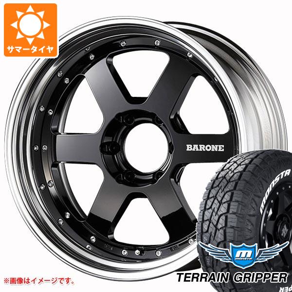 【タイヤ交換対象】FJクルーザー 10系用 サマータイヤ モンスタ テレーングリッパー LT285/70R17 121/118R ホワイトレター ファブレス ヴァローネ RS-6 8.0-17 タイヤホイール4本セット