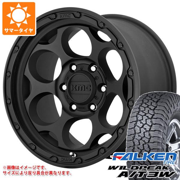 【タイヤ交換対象】ジープ ラングラー JK/JL系用 サマータイヤ ファルケン ワイルドピーク A/T3W 35x12.50R17 121Q KMC KM541 ダーティーハリー タイヤホイール4本セット 164,300円