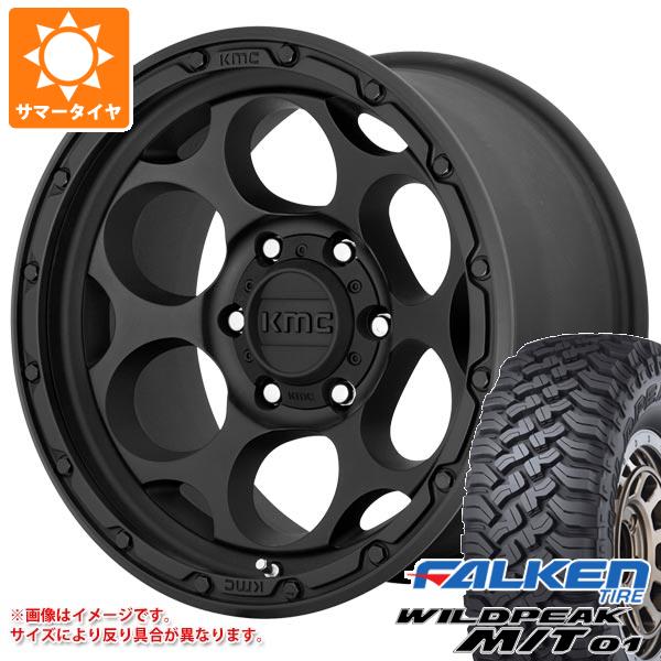 【タイヤ交換対象】ジープ ラングラー JK/JL系用 サマータイヤ ファルケン ワイルドピーク M/T01 LT285/70R17 121/118Q KMC KM541 ダーティーハリー タイヤホイール4本セット|タイヤ1番