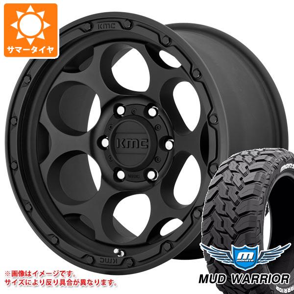 【タイヤ交換対象】サマータイヤ 265/70R17 121/118Q モンスタ マッドウォーリアー ホワイトレター KMC KM541 ダーティーハリー 8.5-17 タイヤホイール4本セット