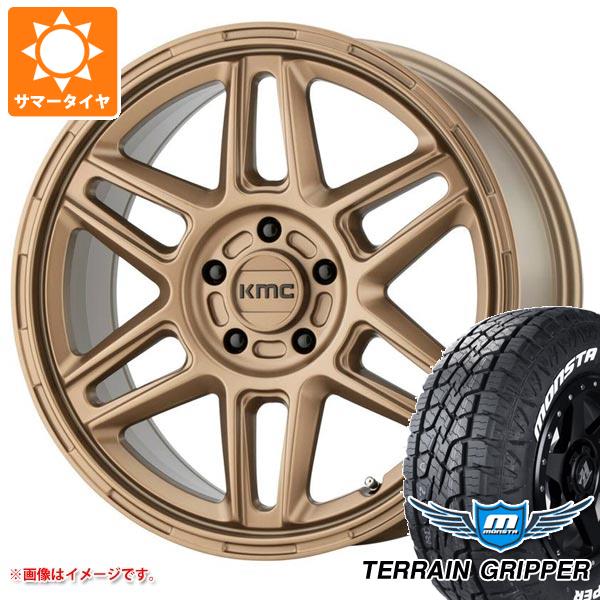 【タイヤ交換対象】RAV4 50系用 サマータイヤ モンスタ テレーングリッパー 265/65R17 116T XL ホワイトレター KMC KM716 ノマド 8.0-17 タイヤホイール4本セット