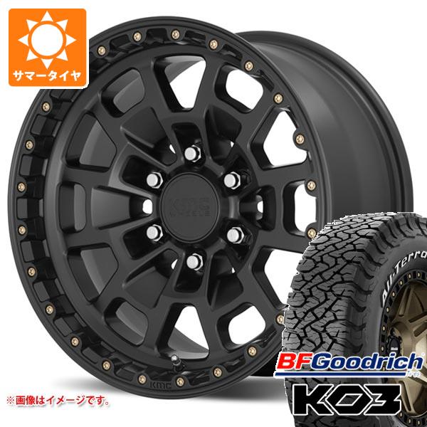 【タイヤ交換対象】ランドクルーザー プラド 150系用 サマータイヤ BFグッドリッチ オールテレーンT/A KO3 LT265/65R17 116/113S ホワイトレター KMC KM718 サミット 8.5-17 タイヤホイール4本セット|タイヤ1番