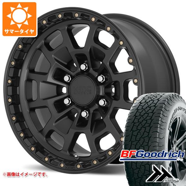 【タイヤ交換対象】サマータイヤ 265/65R17 112T BFグッドリッチ トレールテレーンT/A アウトラインホワイトレター KMC KM718 サミット 8.5-17 タイヤホイール4本セット
