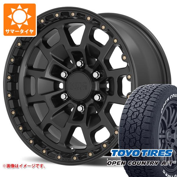 【タイヤ交換対象】トヨタ ハイラックスサーフ215系用 サマータイヤ トーヨー オープンカントリー A/T3 265/65R17 112H ホワイトレター KMC KM718 サミット 8.5-17 タイヤホイール4本セット