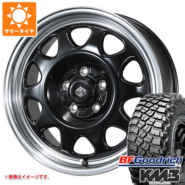 【タイヤ交換対象】デリカD:5用 サマータイヤ BFグッドリッチ マッドテレーンT/A KM3 LT225/75R16 115/112Q ランドフット SWZ 7.0-16 タイヤホイール4本セット
