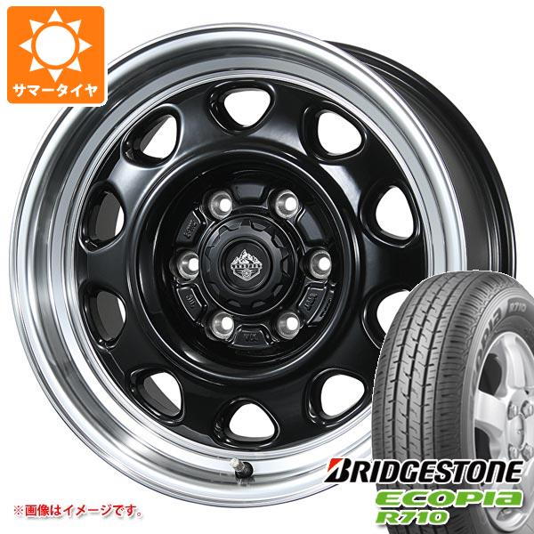 【タイヤ交換対象】ハイエース 200系用 サマータイヤ ブリヂストン エコピア R710 195/80R15 107/105N ランドフット SWZ 6.0-15 タイヤホイール4本セット｜タイヤ１番 82,445円