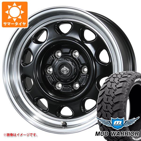 【タイヤ交換対象】サマータイヤ 265/70R17 121/118Q モンスタ マッドウォーリアー ホワイトレター ランドフット SWZ 8.0-17 タイヤホイール4本セット