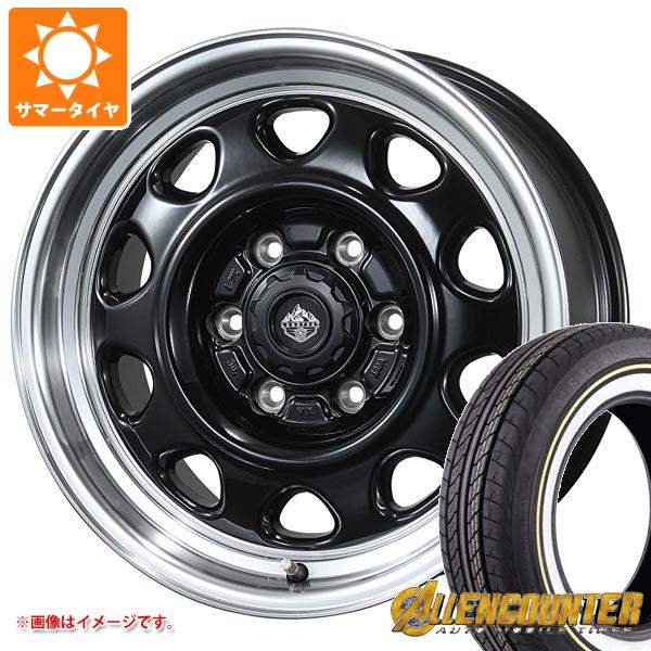【タイヤ交換対象】ハイエース 200系用 サマータイヤ オーレンカウンター クラシックオーバル 215/65R16C 109/107T ホワイト/イエローリボン ランドフット SWZ 6.5-16 タイヤホイール4本セット
