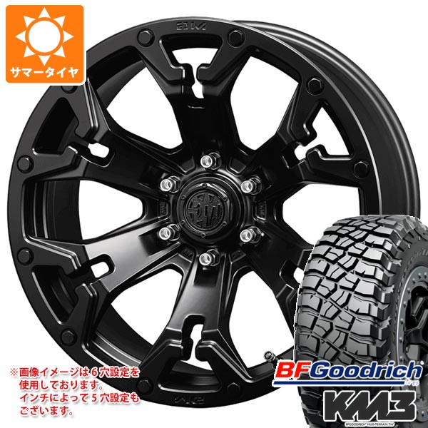 【タイヤ交換対象】ジープ ラングラー JK/JL系用 サマータイヤ BFグッドリッチ マッドテレーンT/A KM3 33x12.50R17LT 120Q クリムソン MG ゴーレム タイヤホイール4本セット｜タイヤ１番
